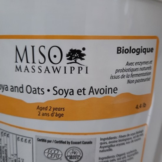 Miso Massawippi biologique - Soya & Avoine - 2kg